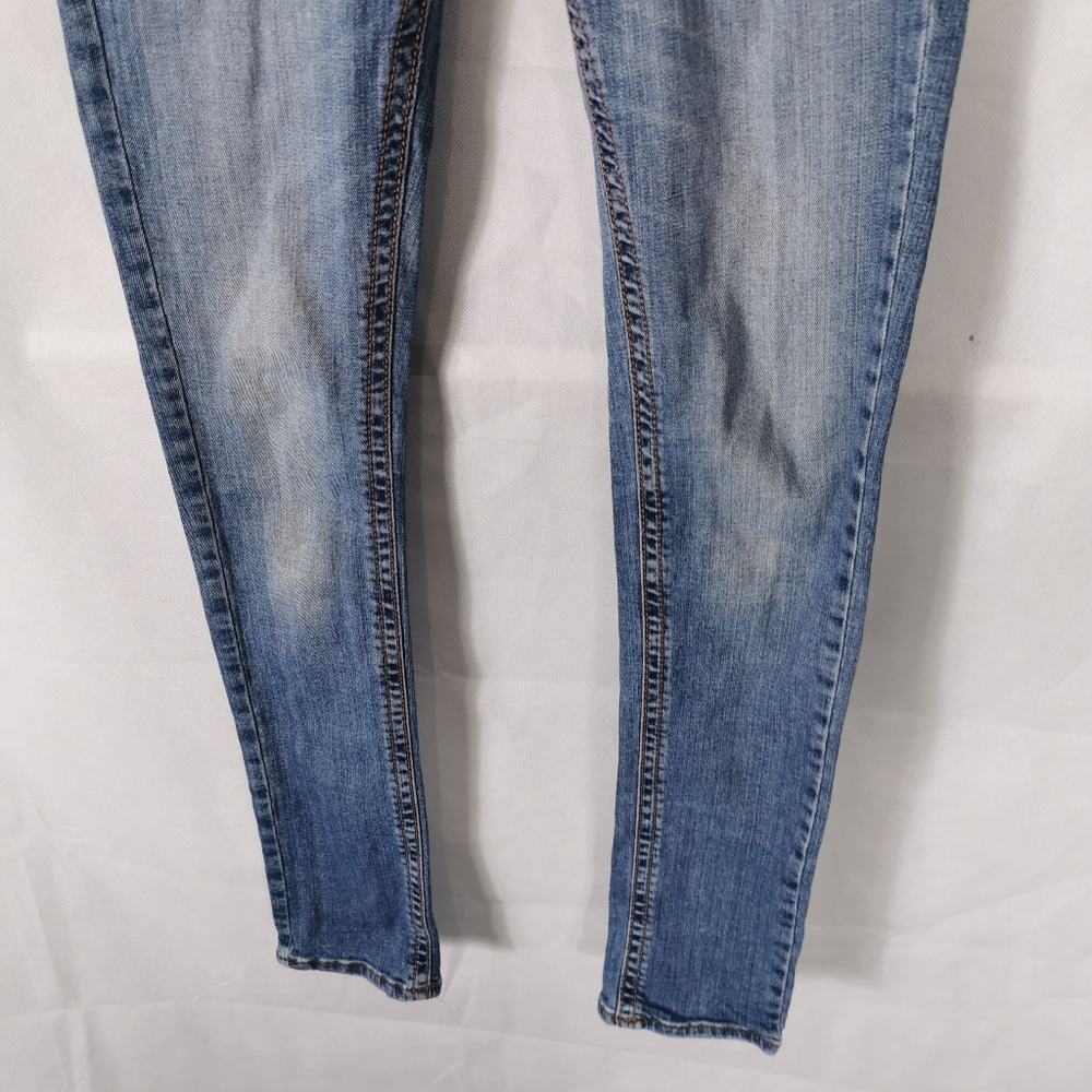 Ladies River Island Jeans Size 8 Ultra Low Waist Skinny Y2K Style - Picture 2 of 8